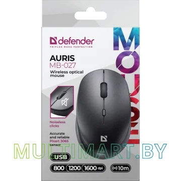 Мышь Defender Auris MB-027 (черный) картинка 6
